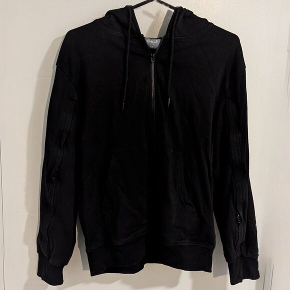 BeWell IV Zip Hoodie Sweatshirt Zip Sleeves IV Access (Black) - Picture 6 of 16